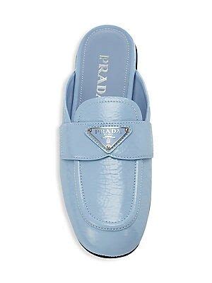 prada naplak leather mules|prada leather slippers sale.